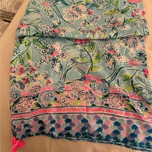 Lily Floral Print Scarf